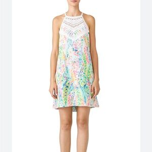 Lilly Pulitzer Pink and White Swim Coverup